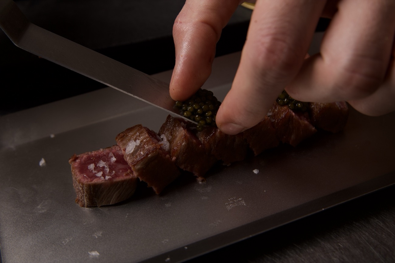 Wagyu A5 con caviar